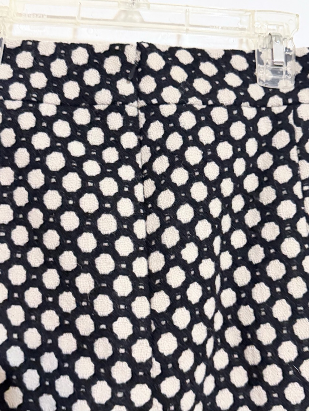 Boden Wool Black and White Mini Skirt with Polka Dot Pattern 14R - Picture 5 of 11